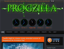 Tablet Screenshot of progzilla.com